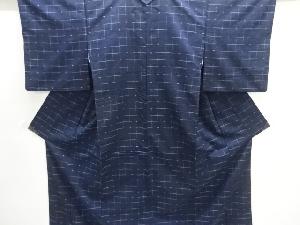 抽象模様織出し手織り紬着物